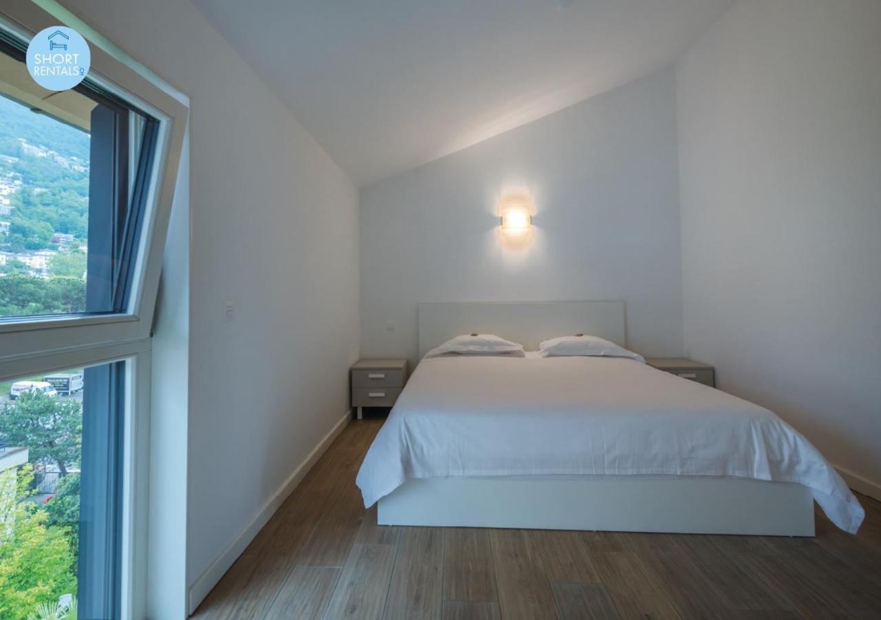 Modern apartment in Lugano Bagian luar foto